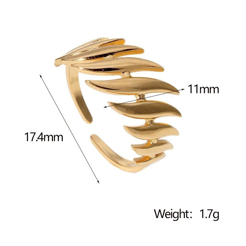 ANILLO PALMAS GOLD