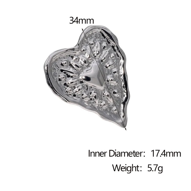 ANILLO HEART RETRO SILVER