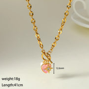 COLLAR PINK STONE