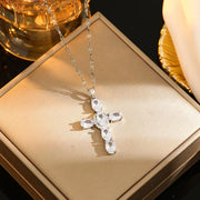 COLLAR MAXI CRUZ SILVER