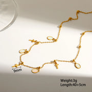 COLLAR GARGANTILLA CRUCES Y NACAR
