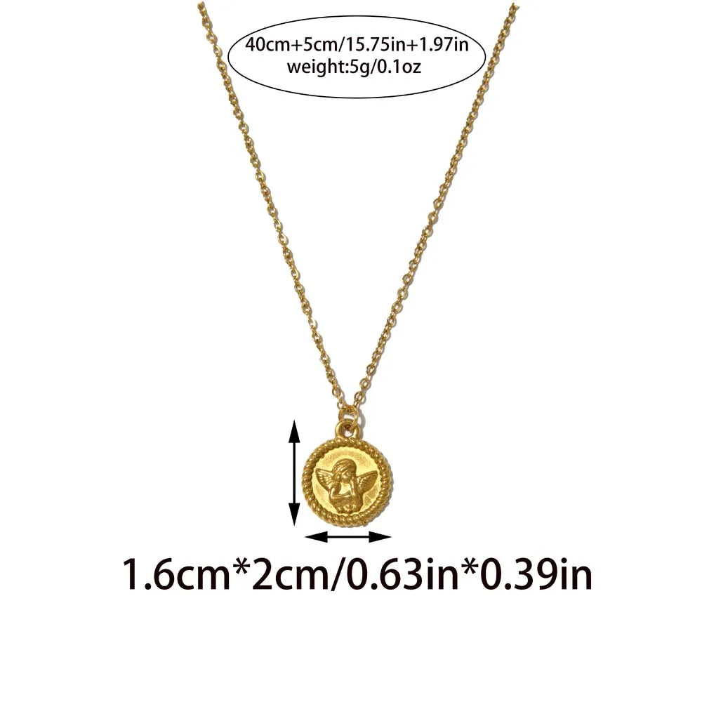 COLLAR MEDALLA ANGEL CLASSIC