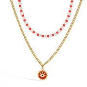 COLLAR DOBLE RED EYE