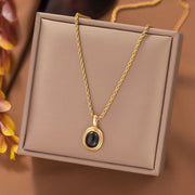 COLLAR BLACK NACAR OVAL