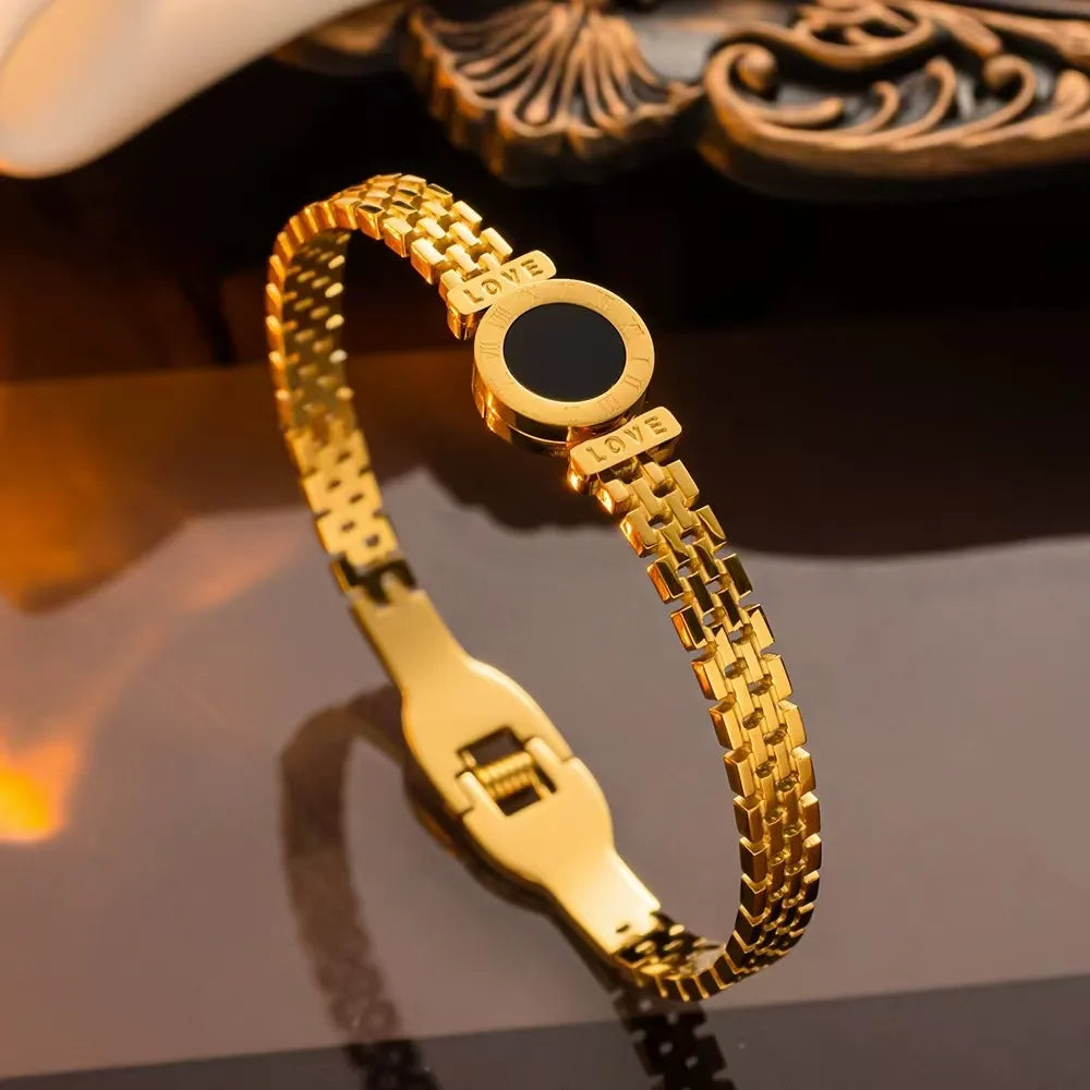 PULSERA BLACK VLGRY GOLD