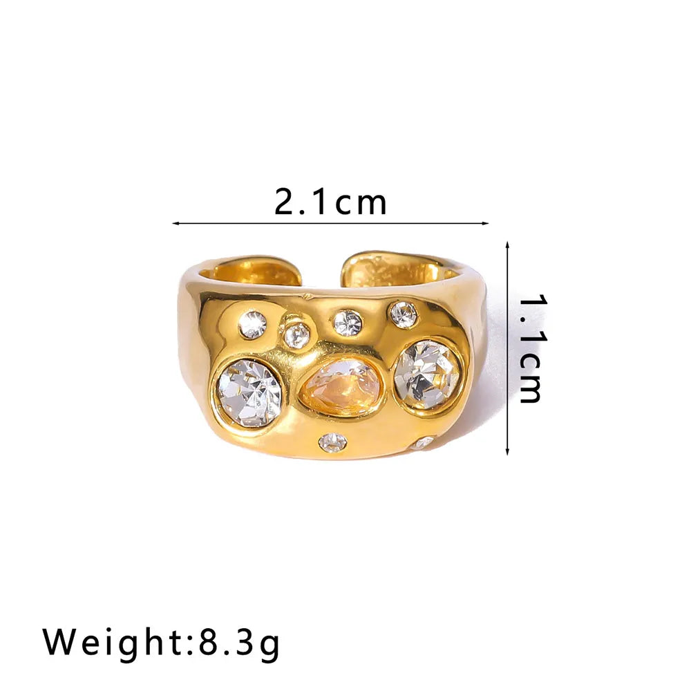 ANILLO BARROCO GOLD CUBIC