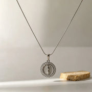 COLLAR VIRGEN CUBIC SILVER