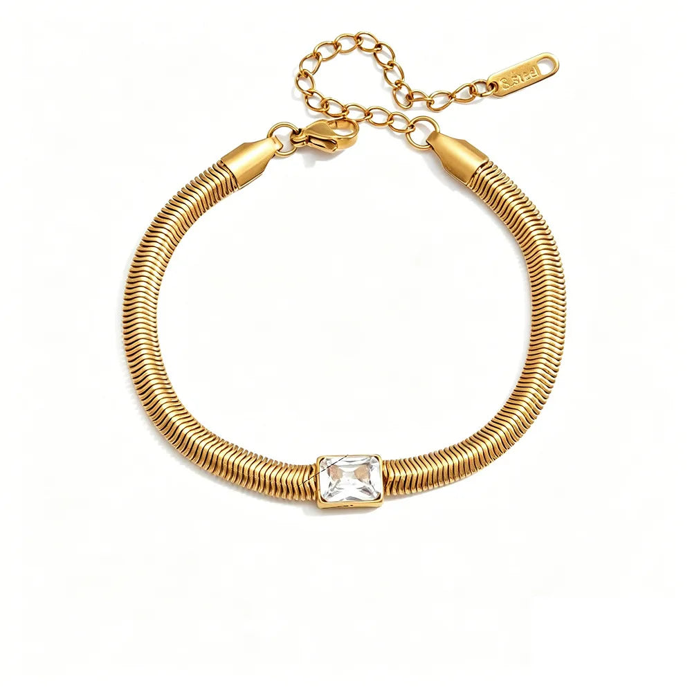 PULSERA SNAKE RECTANGULO CUBIC