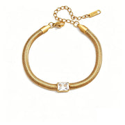 PULSERA SNAKE RECTANGULO CUBIC
