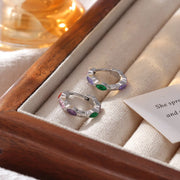 AROS HOOPS COLORFULL SILVER