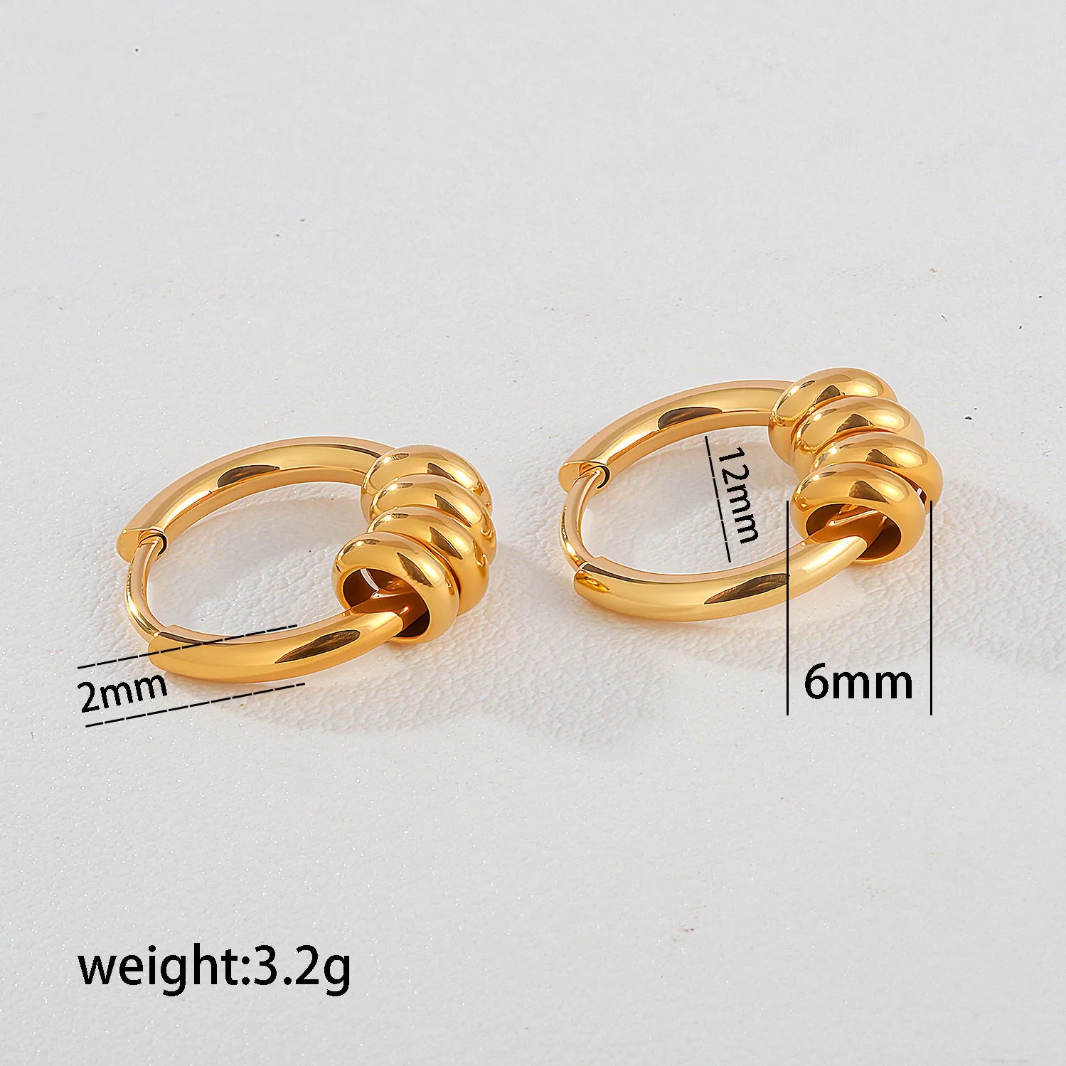 AROS HOOPS GALONES GOLD