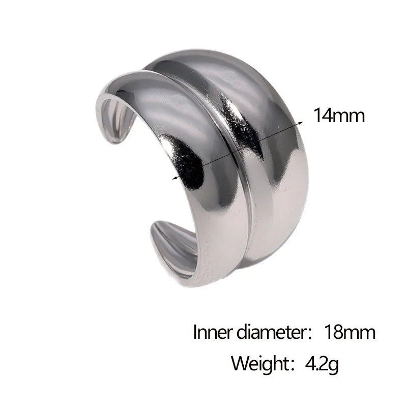 ANILLO BOMBE DOBLE SILVER