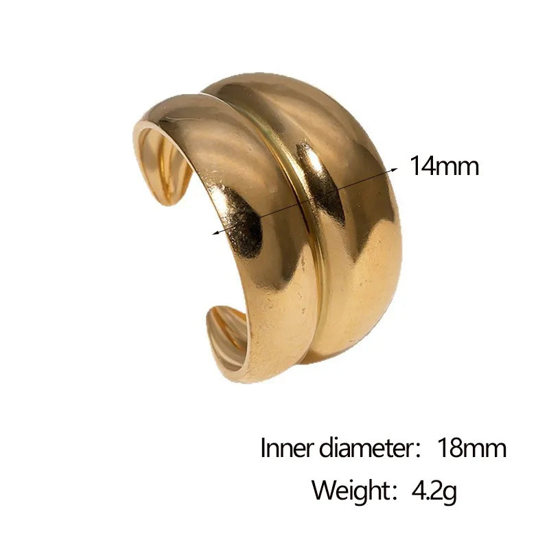 ANILLO BOMBE DOBLE GOLD