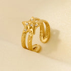 ANILLO ESTRELLA TRAMADA CUBIC GOLD