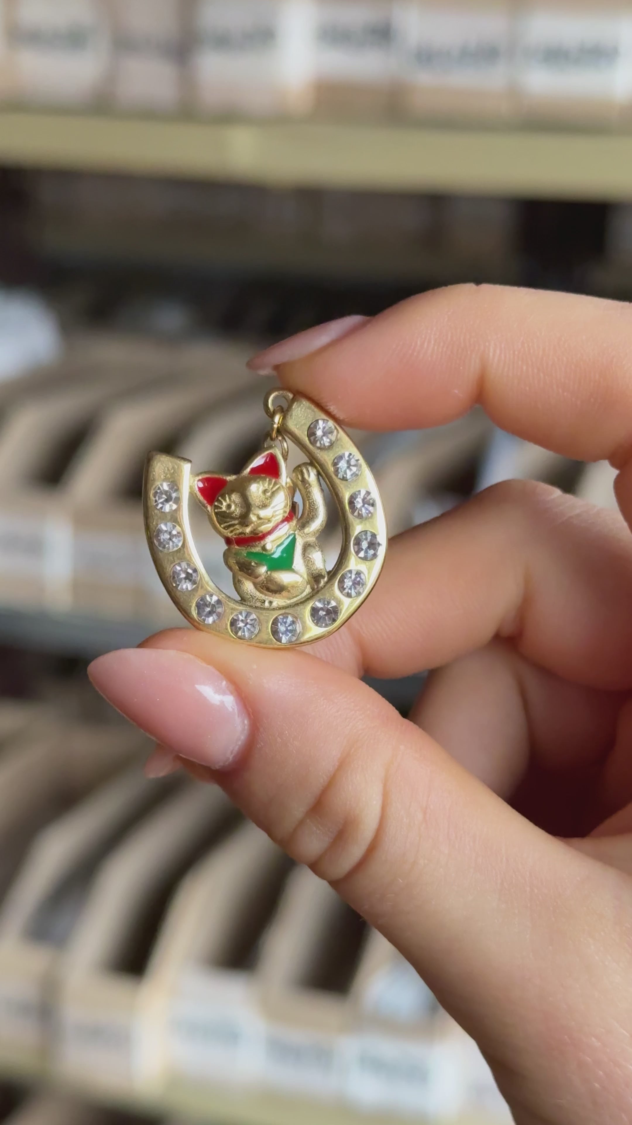 Cargar vídeo: DIJE GATITO DE LA SUERTE!