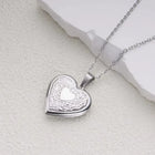 COLLAR RELICARIO HEART VINTAGE SILVER