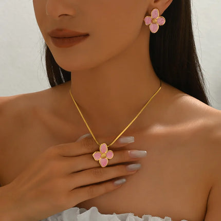 COLLAR ROSE NACAR PINK