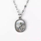 COLLAR ROSE NACAR SILVER