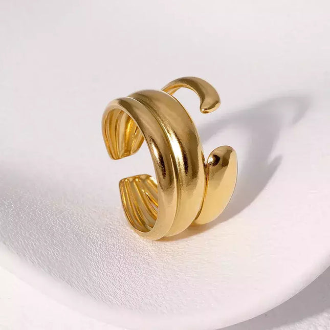 ANILLO BOMBE OPEN GOLD