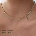 COLLAR TENNIS COURT GOLD